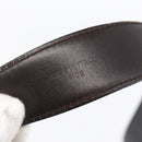 CELINE Horse Carriage Belt Leather 38.6"" Black Auth th6491-11