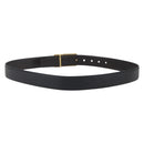 CELINE Horse Carriage Belt Leather 38.6"" Black Auth th6491-2