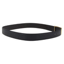 CELINE Horse Carriage Belt Leather 38.6"" Black Auth th6491-3