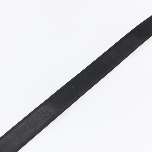 CELINE Horse Carriage Belt Leather 38.6"" Black Auth th6491