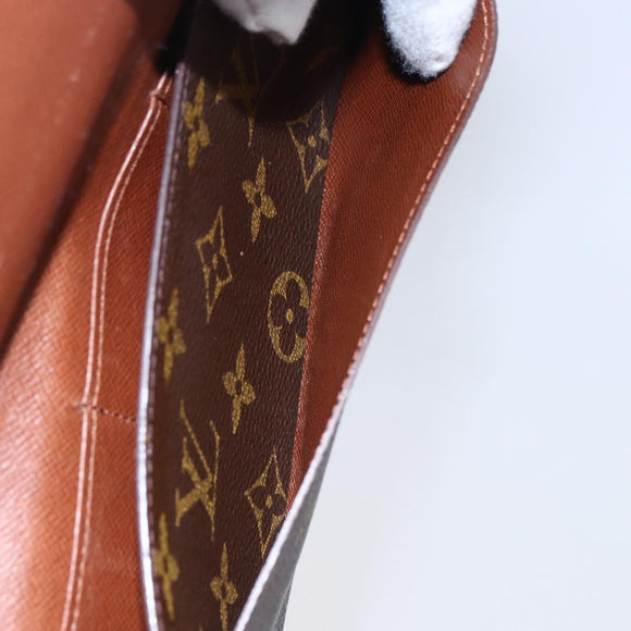 LOUIS VUITTON Monogram Porte Yen 3 Credit Long Wallet M61818 LV Auth th6494