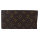 LOUIS VUITTON Monogram Porte Yen 3 Credit Long Wallet M61818 LV Auth th6494-2