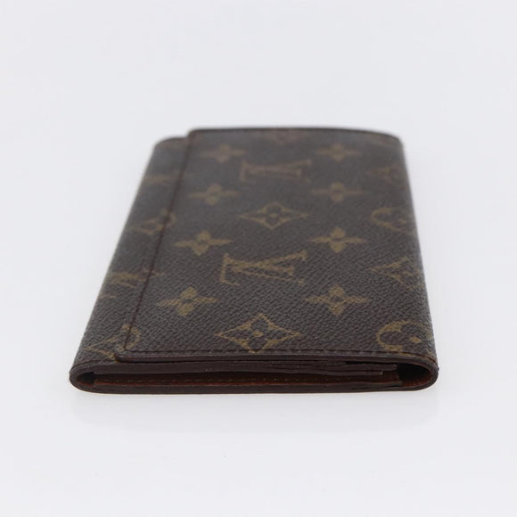 LOUIS VUITTON Monogram Porte Yen 3 Credit Long Wallet M61818 LV Auth th6494