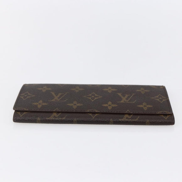 LOUIS VUITTON Monogram Porte Yen 3 Credit Long Wallet M61818 LV Auth th6494