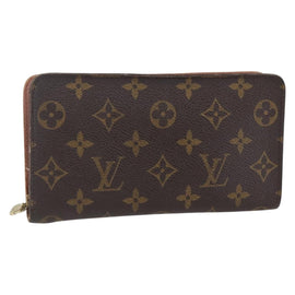LOUIS VUITTON Monogram Porte Monnaie Zip Long Wallet M61727 LV Auth th6498