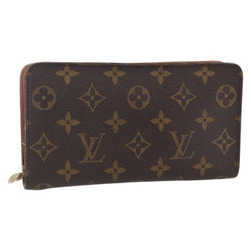 LOUIS VUITTON Monogram Porte Monnaie Zip Long Wallet M61727 LV Auth th6498