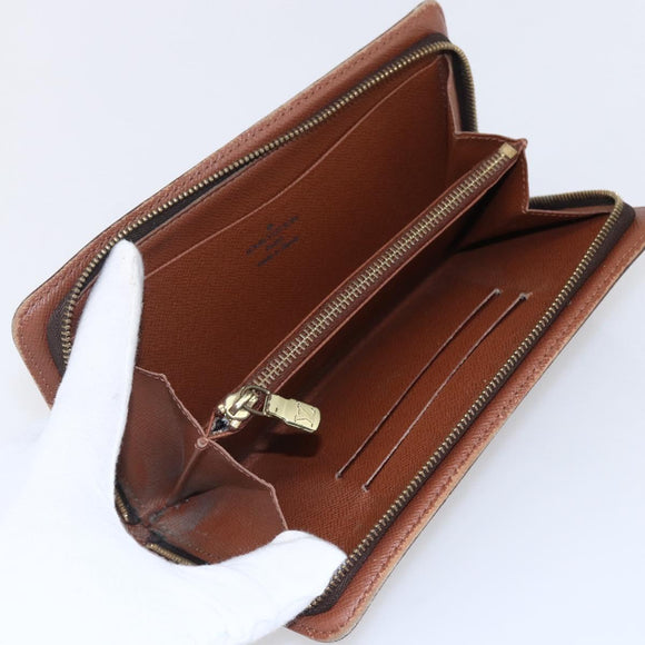 LOUIS VUITTON Monogram Porte Monnaie Zip Long Wallet M61727 LV Auth th6498