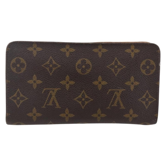 LOUIS VUITTON Monogram Porte Monnaie Zip Long Wallet M61727 LV Auth th6498