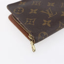 LOUIS VUITTON Monogram Porte Monnaie Zip Long Wallet M61727 LV Auth th6498-14