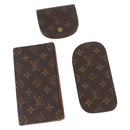 LOUIS VUITTON Monogram Wallet 3 Set LV Auth th6499-1