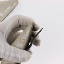 LOUIS VUITTON Shoes Leather Canvas 2 Set Silver White LV Auth th6500-13