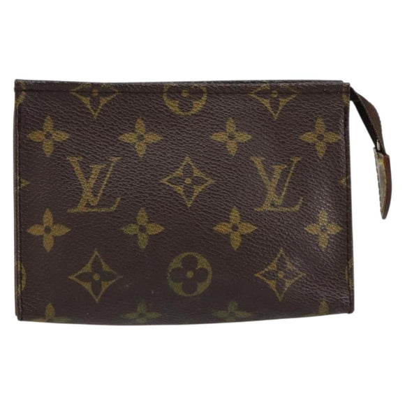 LOUIS VUITTON Monogram Poche Toilette 15 Pouch M47546 LV Auth th6509