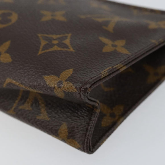 LOUIS VUITTON Monogram Poche Toilette 15 Pouch M47546 LV Auth th6510