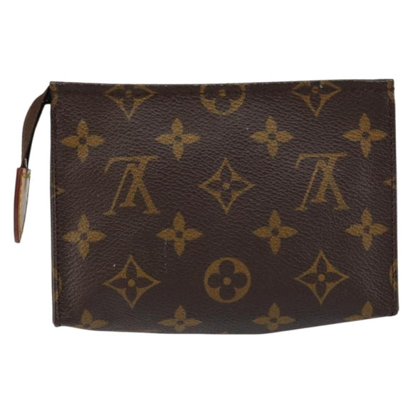 LOUIS VUITTON Monogram Poche Toilette 15 Pouch M47546 LV Auth th6510