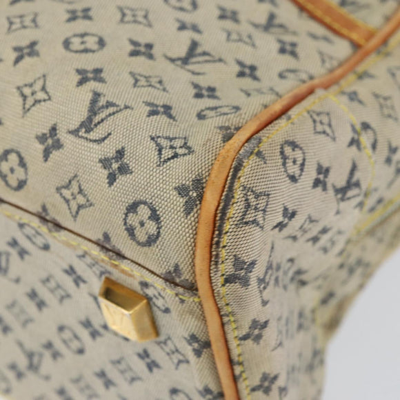 LOUIS VUITTON Monogram Mini Marie Hand Bag Blue M92003 LV Auth th6511