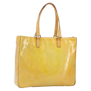 LOUIS VUITTON Monogram Vernis Columbus Tote Bag Gris M91028 LV Auth th6514