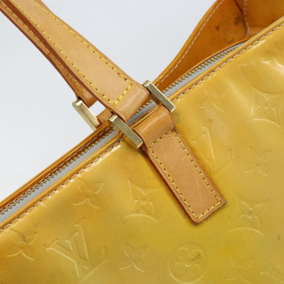 LOUIS VUITTON Monogram Vernis Columbus Tote Bag Gris M91028 LV Auth th6514