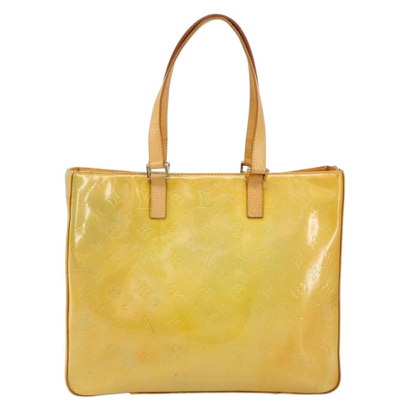 LOUIS VUITTON Monogram Vernis Columbus Tote Bag Gris M91028 LV Auth th6514