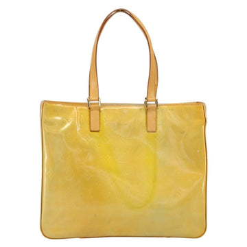 LOUIS VUITTON Monogram Vernis Columbus Tote Bag Gris M91028 LV Auth th6514 - 0