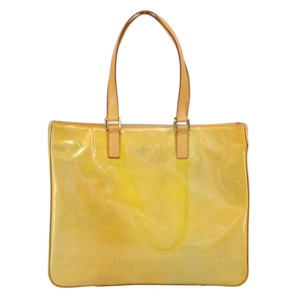 LOUIS VUITTON Monogram Vernis Columbus Tote Bag Gris M91028 LV Auth th6514