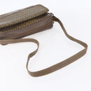 FENDI Zucchino Canvas Shoulder Bag Beige Auth th6516-7