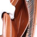 Burberrys Hand Bag Leather Brown Gold Auth th6517-20