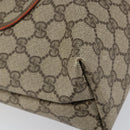 GUCCI GG Supreme Web Sherry Line Tote Bag PVC Beige Red 39 02 003 Auth th6519-11