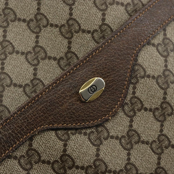 GUCCI GG Supreme Web Sherry Line Tote Bag PVC Beige Red 39 02 003 Auth th6519