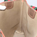 GUCCI GG Supreme Web Sherry Line Tote Bag PVC Beige Red 39 02 003 Auth th6519-18