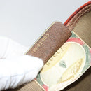 GUCCI GG Supreme Web Sherry Line Tote Bag PVC Beige Red 39 02 003 Auth th6519-21