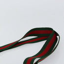 GUCCI GG Supreme Web Sherry Line Tote Bag PVC Beige Red 39 02 003 Auth th6519-8