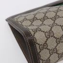 GUCCI GG Supreme Web Sherry Line Bag PVC Beige Red 41 014 2125 28 Auth th6520-11