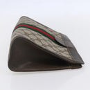 GUCCI GG Supreme Web Sherry Line Bag PVC Beige Red 41 014 2125 28 Auth th6520-5