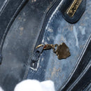 GUCCI Micro GG Supreme Shoulder Bag PVC Navy Gold 004 106 0024 Auth th6521-21