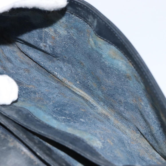 GUCCI Micro GG Supreme Shoulder Bag PVC Navy Gold 004 106 0024 Auth th6521