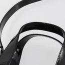 GUCCI Soho Hand Bag Enamel 2way Black Silver 000 1013 0504 Auth th6522-15