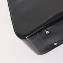 GUCCI Soho Hand Bag Enamel 2way Black Silver 000 1013 0504 Auth th6522-16