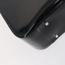 GUCCI Soho Hand Bag Enamel 2way Black Silver 000 1013 0504 Auth th6522-18