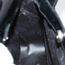 GUCCI Soho Hand Bag Enamel 2way Black Silver 000 1013 0504 Auth th6522-19