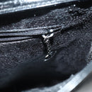 GUCCI Soho Hand Bag Enamel 2way Black Silver 000 1013 0504 Auth th6522-21