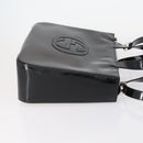 GUCCI Soho Hand Bag Enamel 2way Black Silver 000 1013 0504 Auth th6522-3