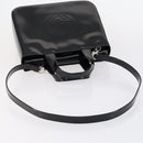 GUCCI Soho Hand Bag Enamel 2way Black Silver 000 1013 0504 Auth th6522-7