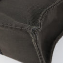 HERMES Her Line MM Hand Bag Canvas Gray Silver Auth th6523-15