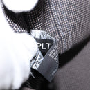 HERMES Her Line MM Hand Bag Canvas Gray Silver Auth th6523-12