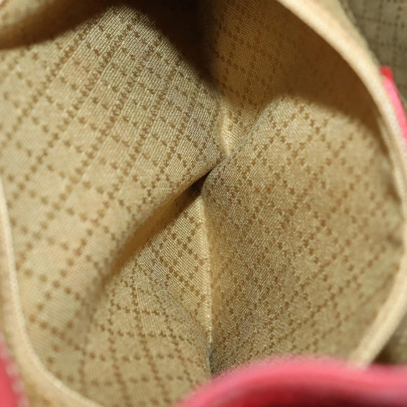 GUCCI Bamboo Backpack Suede Red Gold 003 2058 0016 Auth th6525