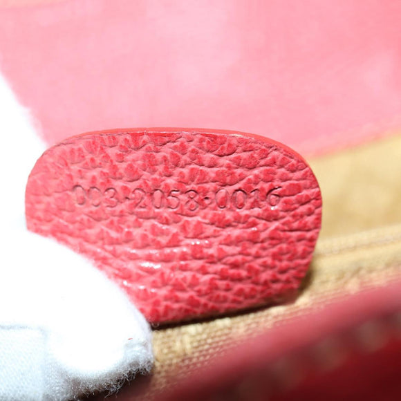 GUCCI Bamboo Backpack Suede Red Gold 003 2058 0016 Auth th6525