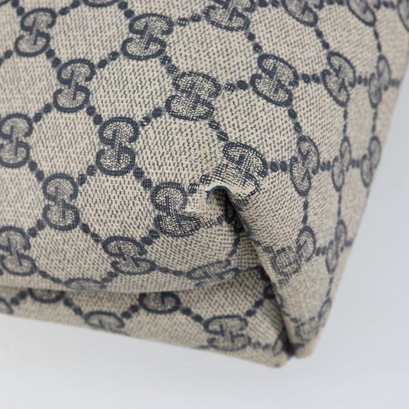 GUCCI GG Supreme Sherry Line Tote Bag PVC Navy Red 002 4487 39 Auth th6526