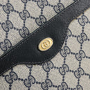 GUCCI GG Supreme Sherry Line Tote Bag PVC Navy Red 002 4487 39 Auth th6526-17