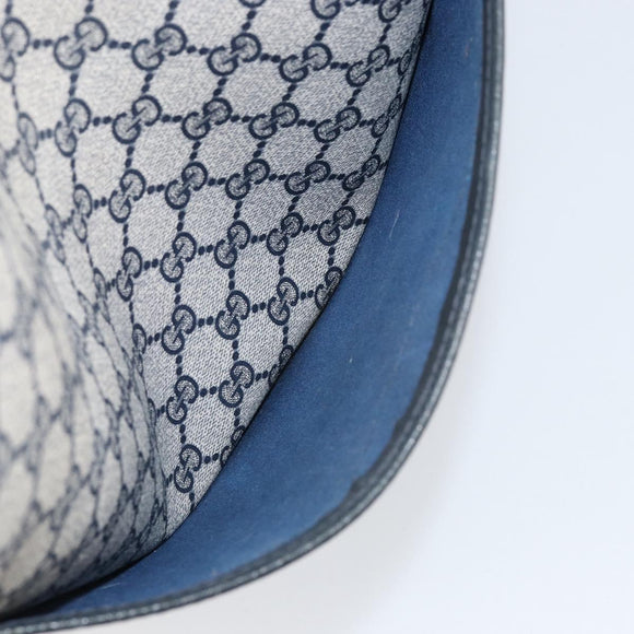 GUCCI GG Supreme Sherry Line Tote Bag PVC Navy Red 002 4487 39 Auth th6526