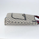 GUCCI GG Supreme Sherry Line Tote Bag PVC Navy Red 002 4487 39 Auth th6526-3